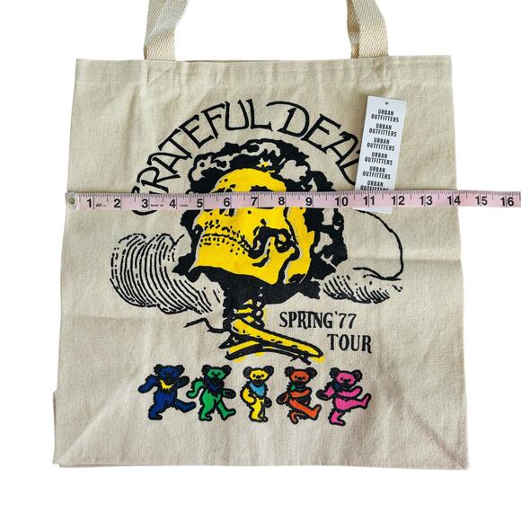 Urban Outfitters Grateful Dead Spring '77 Beige Canvas Tote Bag NWT - Picture 4 of 7